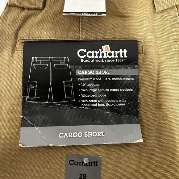 Carhartt Cargo Shorts NWT | Size 28 | Canvas Utility Workwear - Picture 6 of 13